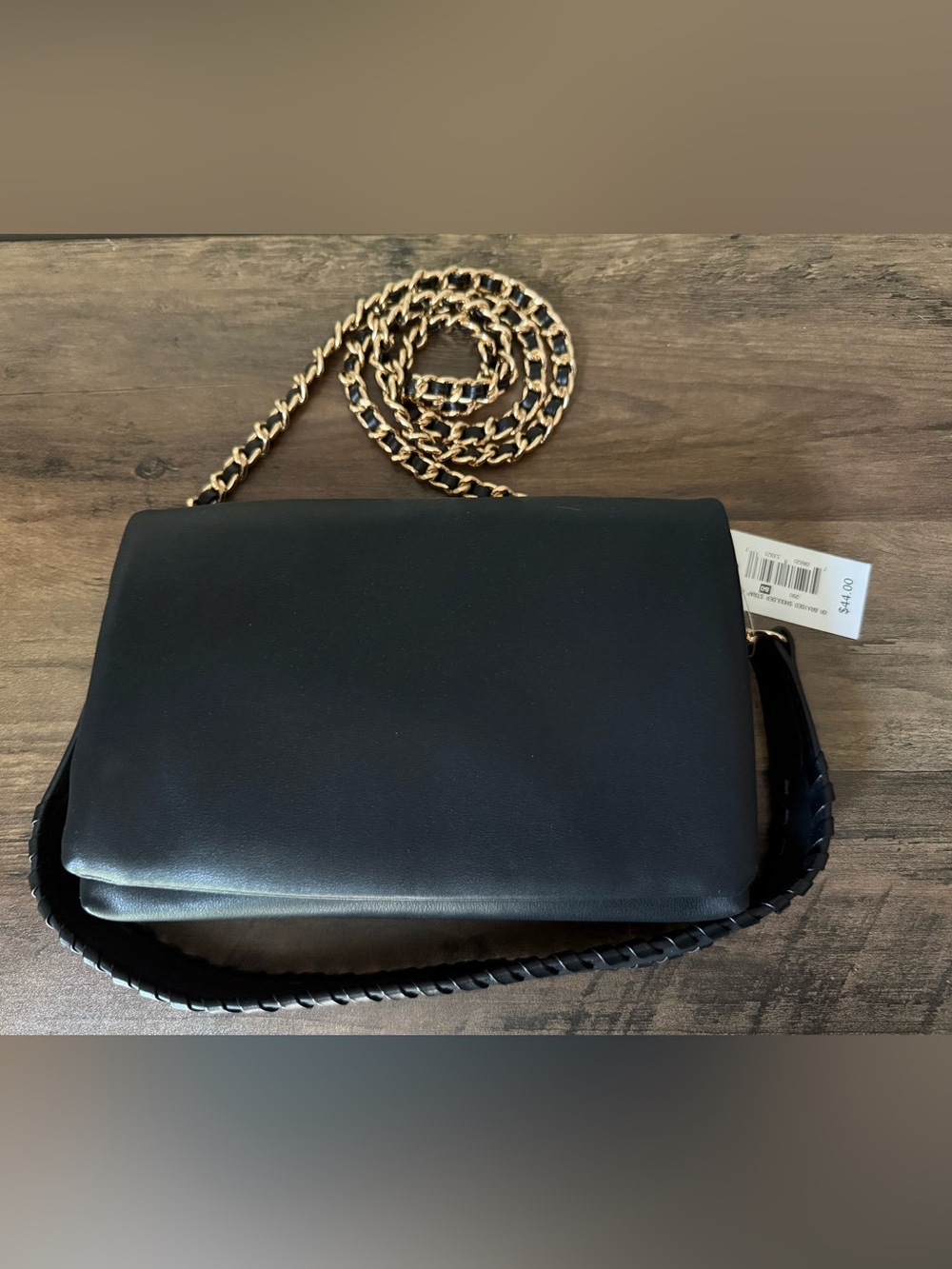 Ophelia Roe Braided Shoulder Strap Chain Crossbody Envelope Bag NWT